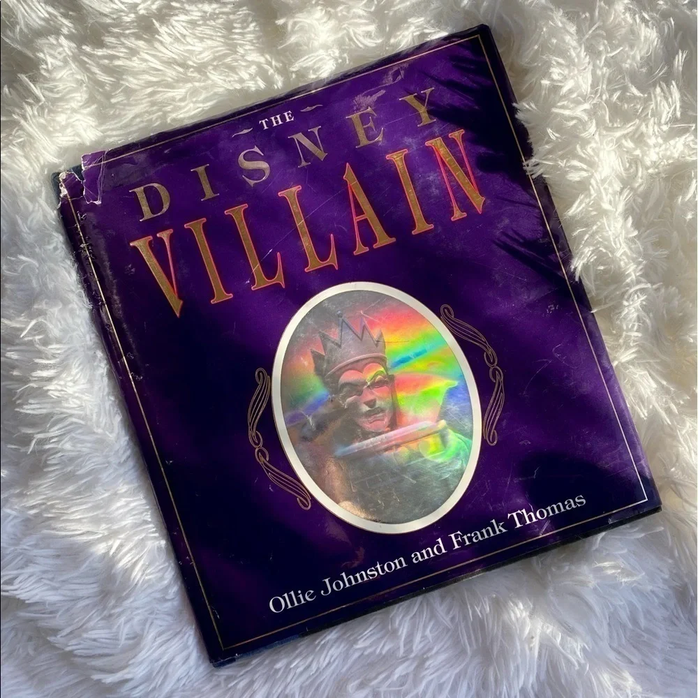 1993 The Disney Villain Hardcover Book by Ollie Johnston & Frank Thomas